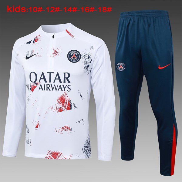 Kinder Sweatshirts PSG 2024-2025 Rote Weiß